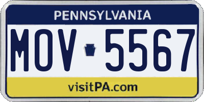 PA license plate MOV5567