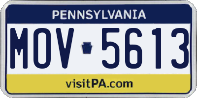 PA license plate MOV5613