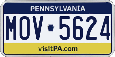 PA license plate MOV5624