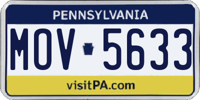 PA license plate MOV5633