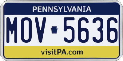 PA license plate MOV5636