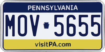 PA license plate MOV5655
