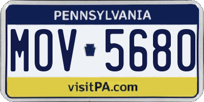 PA license plate MOV5680