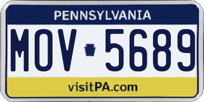 PA license plate MOV5689