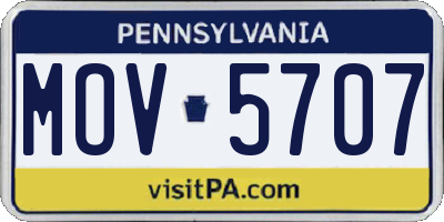 PA license plate MOV5707