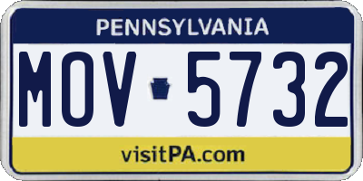 PA license plate MOV5732