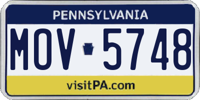 PA license plate MOV5748