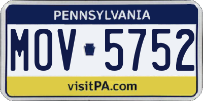 PA license plate MOV5752