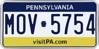 PA license plate MOV5754