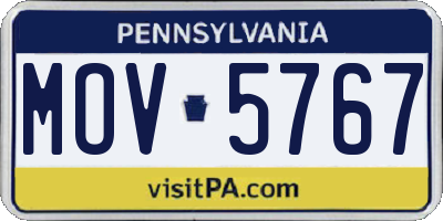 PA license plate MOV5767