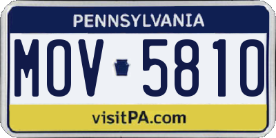 PA license plate MOV5810