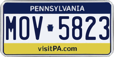 PA license plate MOV5823
