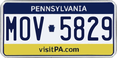 PA license plate MOV5829