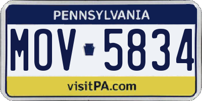 PA license plate MOV5834