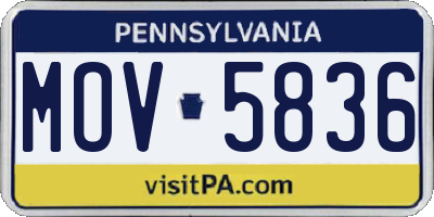 PA license plate MOV5836
