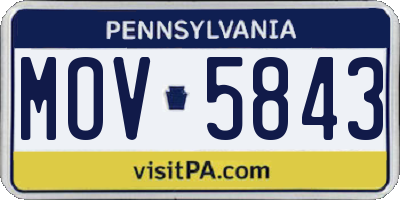 PA license plate MOV5843