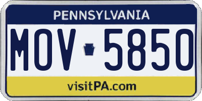 PA license plate MOV5850