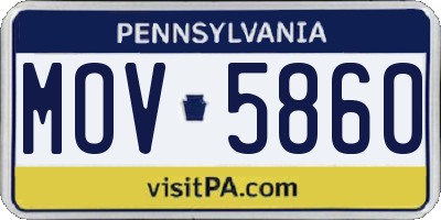 PA license plate MOV5860