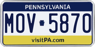 PA license plate MOV5870