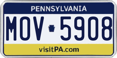 PA license plate MOV5908