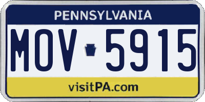 PA license plate MOV5915