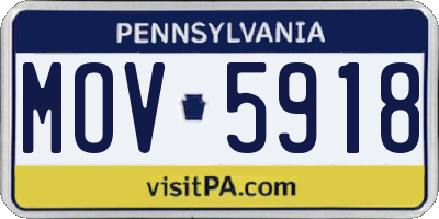 PA license plate MOV5918