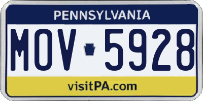 PA license plate MOV5928