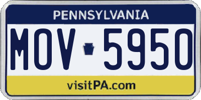 PA license plate MOV5950