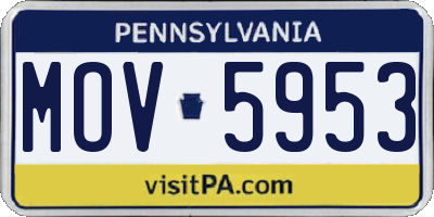 PA license plate MOV5953