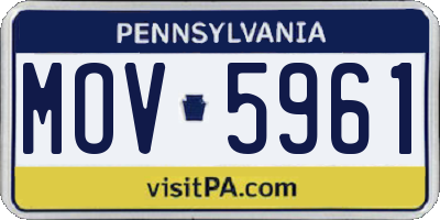 PA license plate MOV5961