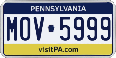PA license plate MOV5999
