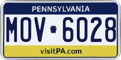 PA license plate MOV6028