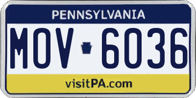 PA license plate MOV6036