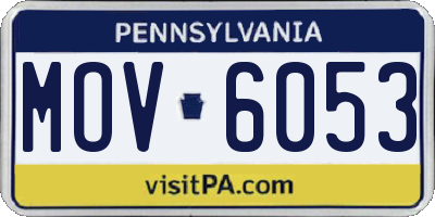PA license plate MOV6053