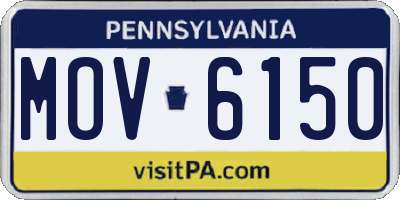 PA license plate MOV6150