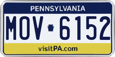 PA license plate MOV6152
