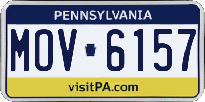PA license plate MOV6157