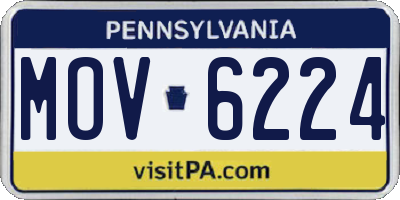 PA license plate MOV6224