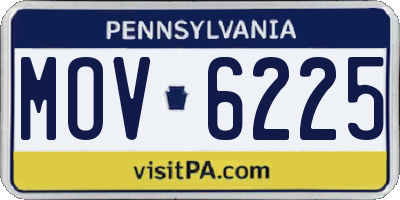 PA license plate MOV6225