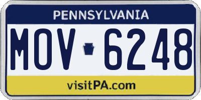 PA license plate MOV6248
