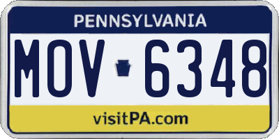 PA license plate MOV6348