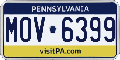 PA license plate MOV6399