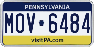 PA license plate MOV6484