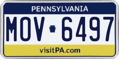PA license plate MOV6497