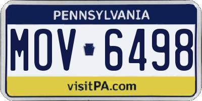PA license plate MOV6498