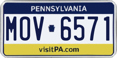 PA license plate MOV6571