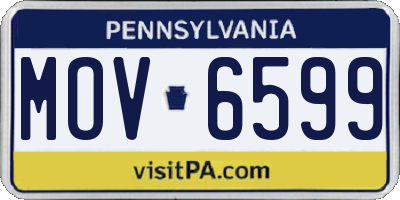 PA license plate MOV6599