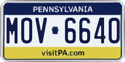 PA license plate MOV6640