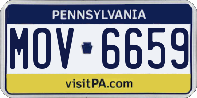 PA license plate MOV6659