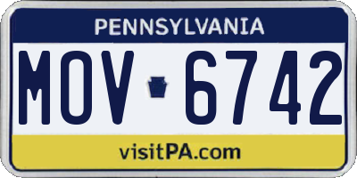 PA license plate MOV6742
